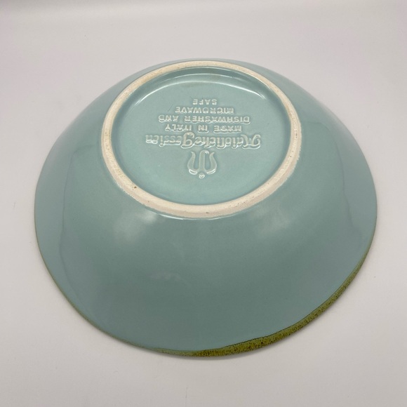 Maioliche Jessica Turquoise Soup Pasta Bowl 9in - Picture 5 of 10
